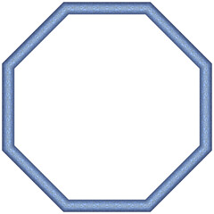 Transparent Frame - Blue Pattern