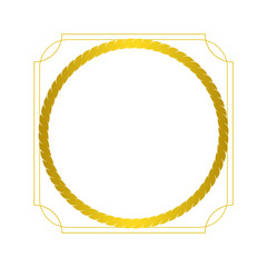 circular rope frame border.eps