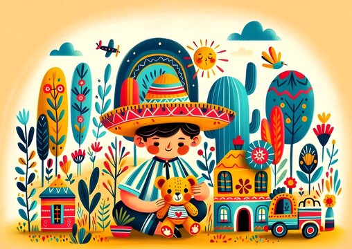 D&iacute;a del Ni&ntilde;o con Osito de Peluche Teddy
