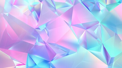 Fototapeta premium Colorful Holographic Polygonal Texture Design