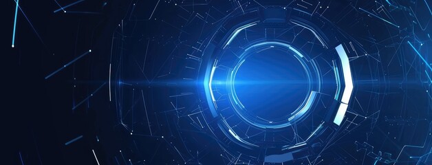 Obraz premium Futuristic Technology Portal Interface Design