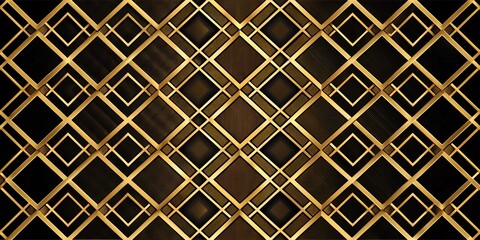 Abstract Gold and Black Geometric Pattern Background