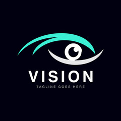 Eye logo design. Global vision logotype design graphic symbol icon vector.