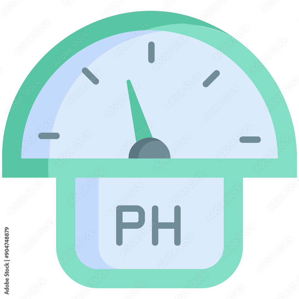 Poster ph scale illustration