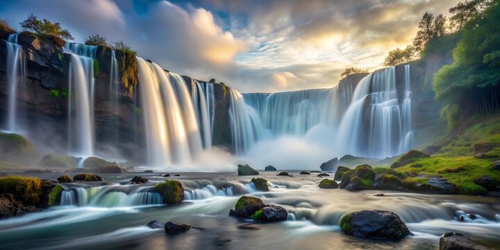 Waterfall wallpaper discount