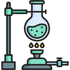 Bunsen Burner Sticker