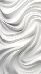 Obraz premium Digital white cream curve sculpture abstract graphic poster background
