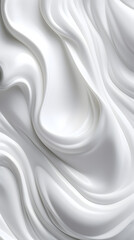 Obraz premium Digital white cream curve sculpture abstract graphic poster background