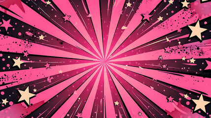 Pink comic background Cartoon pop