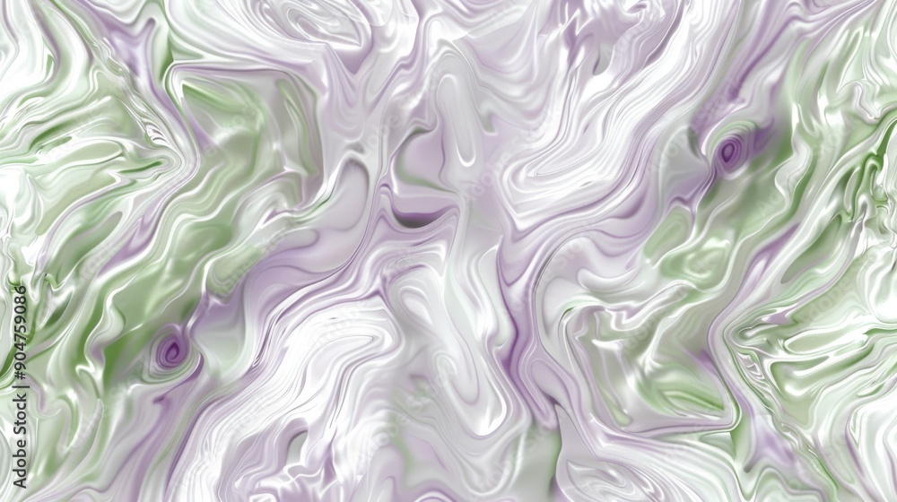 Poster create an abstract design featuring a fluid marble pattern in gentle pastel hues