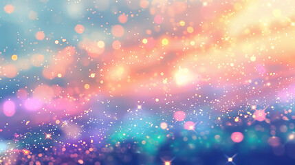 Rainbow unicorn background Pastel glitter