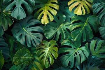 Fototapeta premium Close up of green leaves