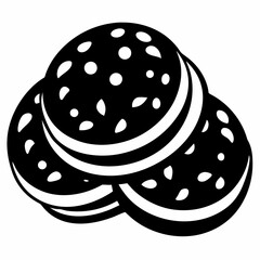 black and white egg