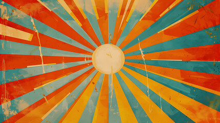 Retro sun background Abstract summer sun background