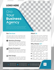 A corporate business flyer template design. Modern business flyer template, abstract business flyer, creative design and vector template design.


