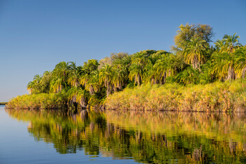 Okavango Delta, This delta in north-west Botswana comprises permanent marshlands and seasonally...