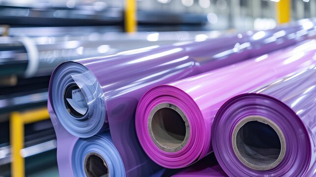 Industrial Rolls of Colorful PVC Film