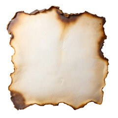 Fototapeta premium burn paper page edge with fire on transparent background