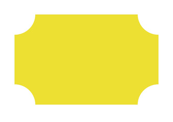 Simple yellow background: corner cut 