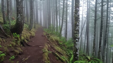 Obraz premium Mystical Forest Path