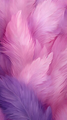 Obraz premium Digital art powder purple feather abstract graphic poster background