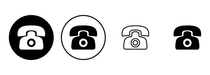 Telephone icon set. phone icon vector.