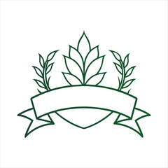 Leaf Flourishes Silhouette, Floral Dividers, Plant Line, Borders, Flower Vector Art