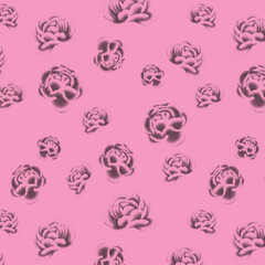 Floral seamless pattern on master background. Modern floral 