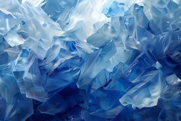 Obraz premium Abstract Blue Crystalline Formation