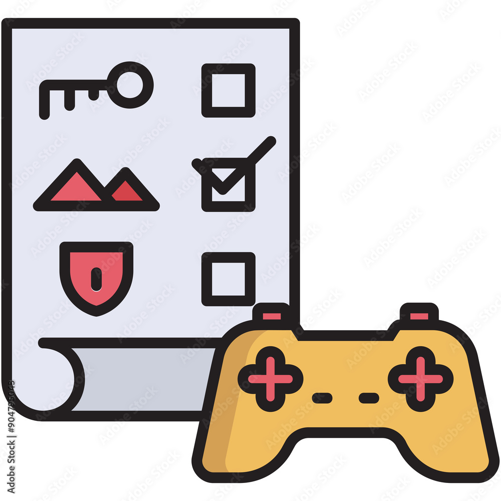 Canvas Prints game quest sticker