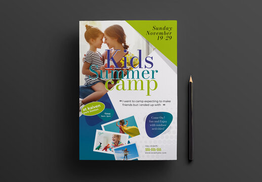 Kids Summer Camp Flyer Template
