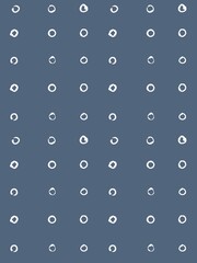 歪な手書き輪っかの直線並びの背景