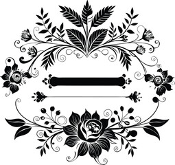 floral design elements vintage dividers