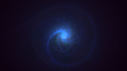 3D rendering abstract multicolored fractal light background with bright center. Its not AI Generatd illustration.