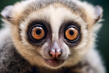 Close up of Slow Loris face