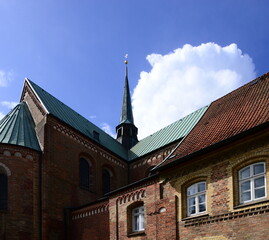 Obraz premium Historical Cathedral in the Old Town of Ratzeburg, Schleswig - Holstein