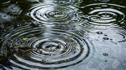 Raindrops on a Puddle