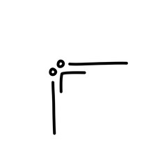 hand drawn doodle corner