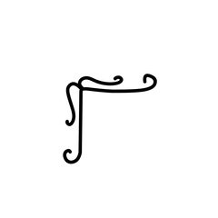 hand drawn doodle corner