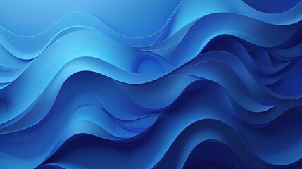 Fototapeta premium Azure Waves: A captivating abstract background with flowing, undulating waves of blue, evoking a sense of tranquility and movement