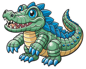 Obraz premium crocodile-alligator-animal-sketch-engraving-png-il.eps