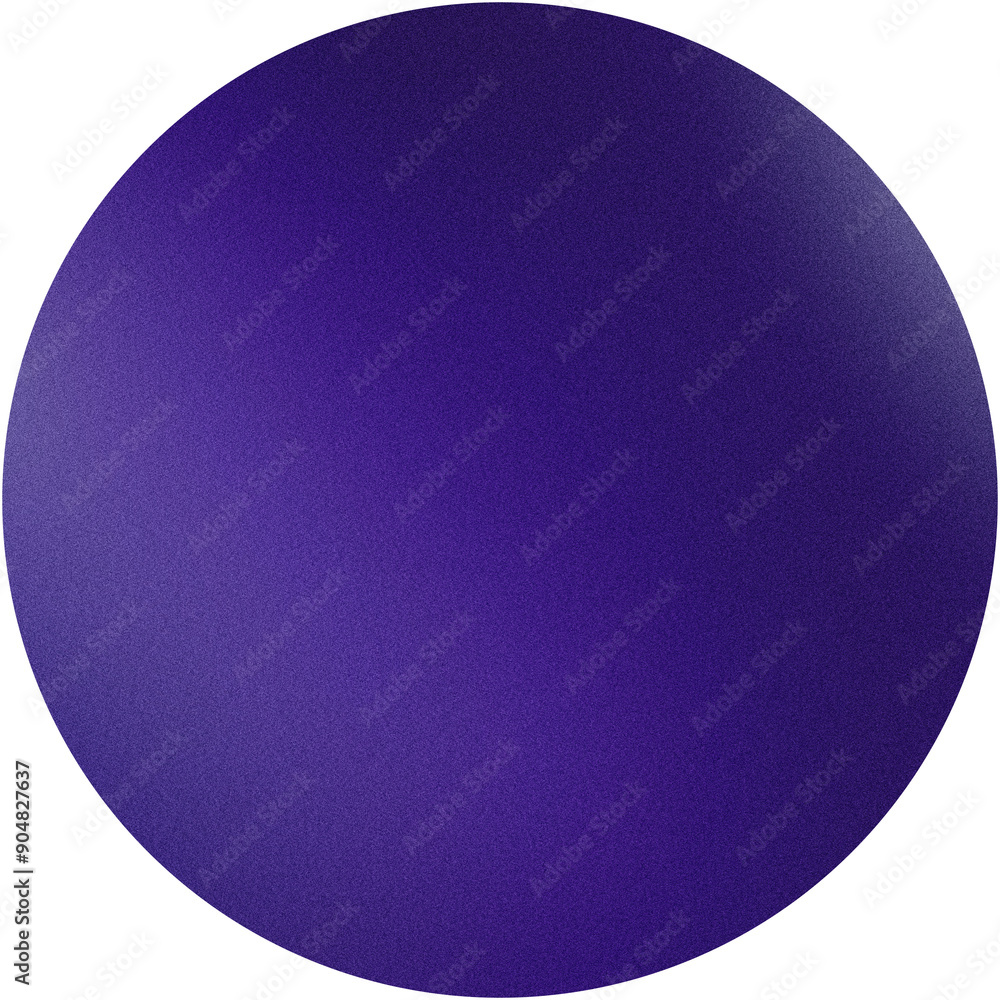 Poster grainy textured purple circle with a gradient effect on a transparent background