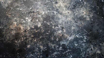 Obraz premium Dark Grey Textured Surface with White Flakes and Small Pebbles, texture , background , grunge , abstract