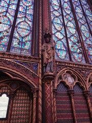 stained glass window in the cathedral