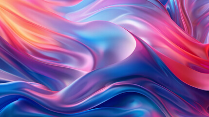 Obraz premium Abstract wave silk colorful background dynamic texture