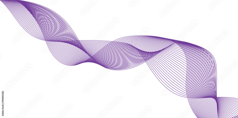 Poster abstract vector background with purple wavy lines. purple wave background. design element for techno