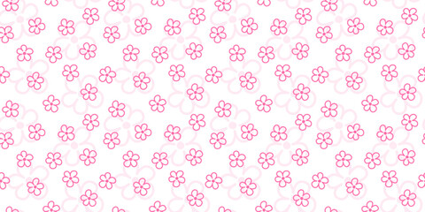 Flower Doodle pattern. Flower pattern background. Flower seamless pattern background. Floral pattern seamless.