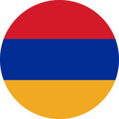 Armenia flag illustrator country flags round