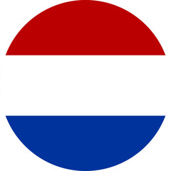 Dutch Netherland  flag illustrator country flags round