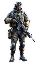 soldier with a rifle